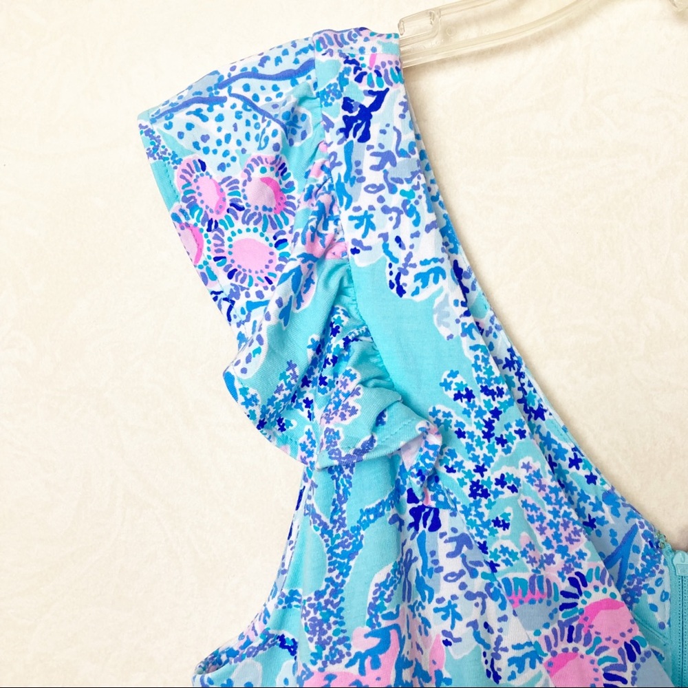 Lilly Pulitzer Blue and Pink Floral Maxi Dress - Picture 6 of 16